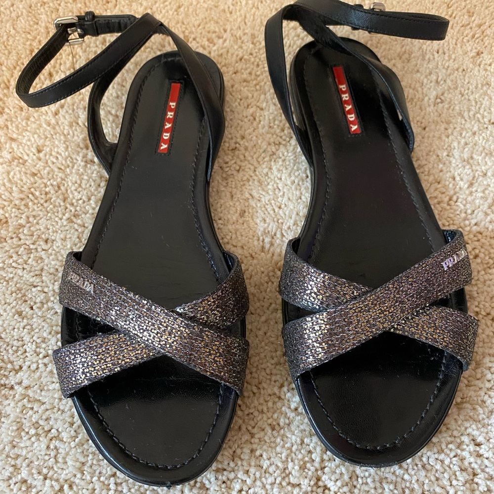 Black Prada Sandals